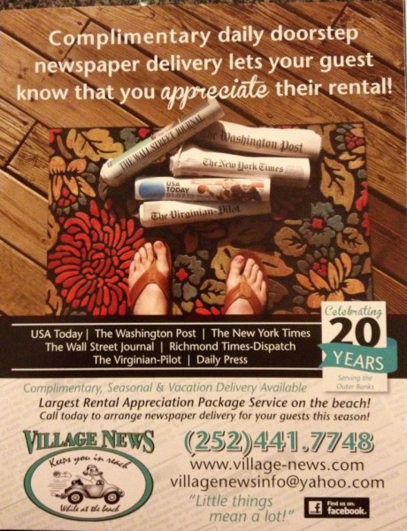 Outer Banks Newspaper Delivery
