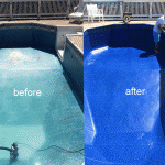 Pool Liner Before and After by Nags Head Pools LLC