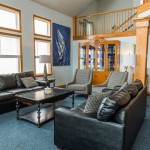 Kill Devil Hills Oceanfront Rental, Living room area, Blue Crush with Carolina Designs